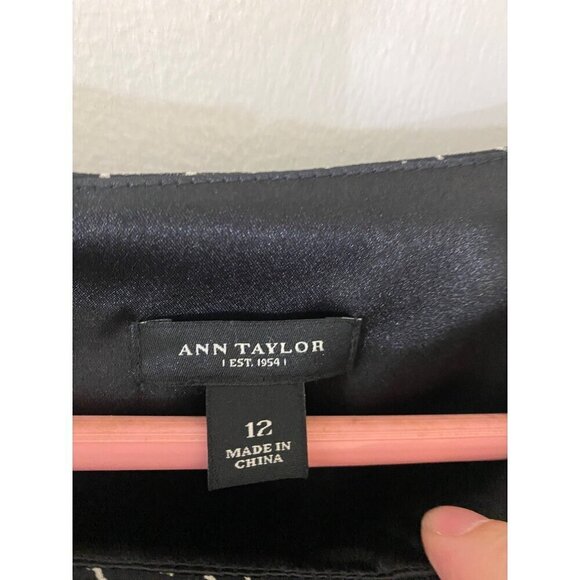 Ann Taylor Womnen's 100% Silk Sleeveless Ruffle Front Dress - 12 - Picture 2 of 14